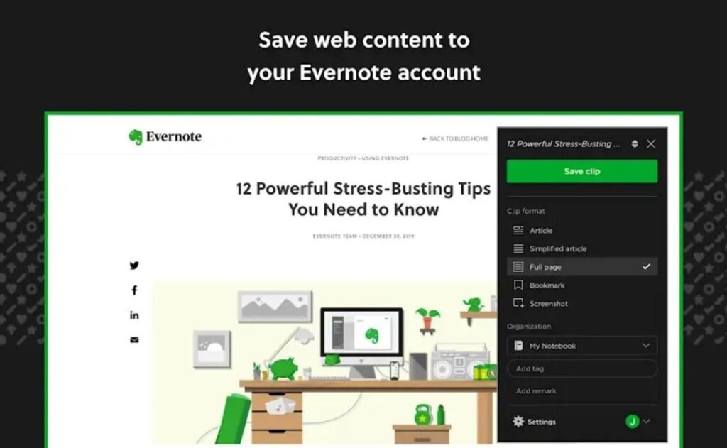 Evernote Web Clipper